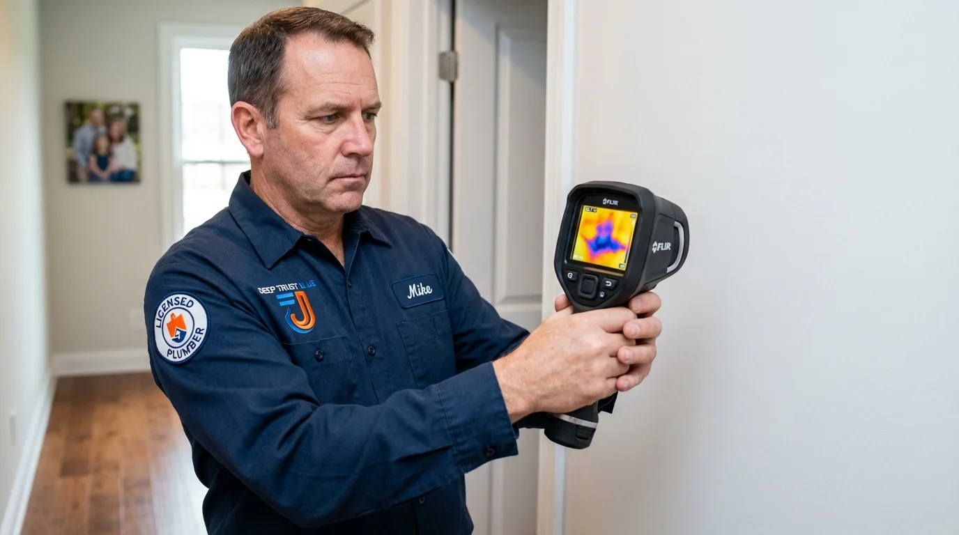 Thermal imaging leak detection by Johns Plumbing LLC in Saint Ansgar